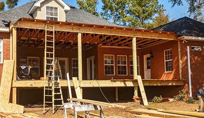 a house under construction