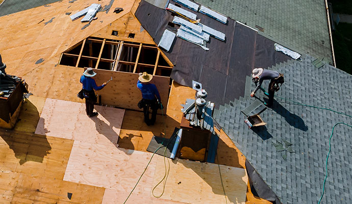 roof damage restoration