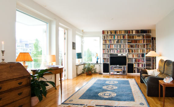 clean room floor and furniture in a beautiful living room