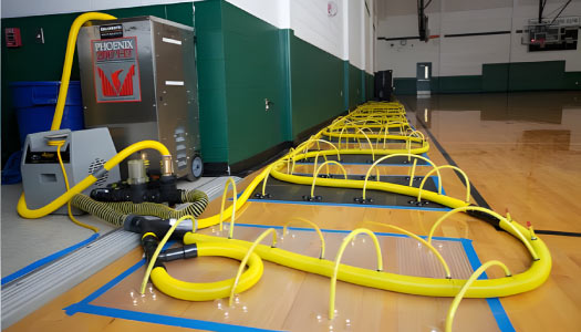 Professional equipments for water damage restoration